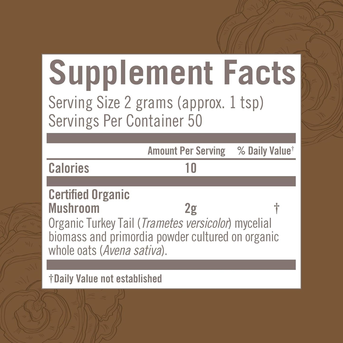 OM MUSHROOM SUPERFOOD Turkey Tail Organic Mushroom Powder Pouch, 7.05 Ounce, 100 Servings, Immune Support, Polysacchrides, Beta-Glucans, Gut Health & Holistic Defense Mushroom Supplement