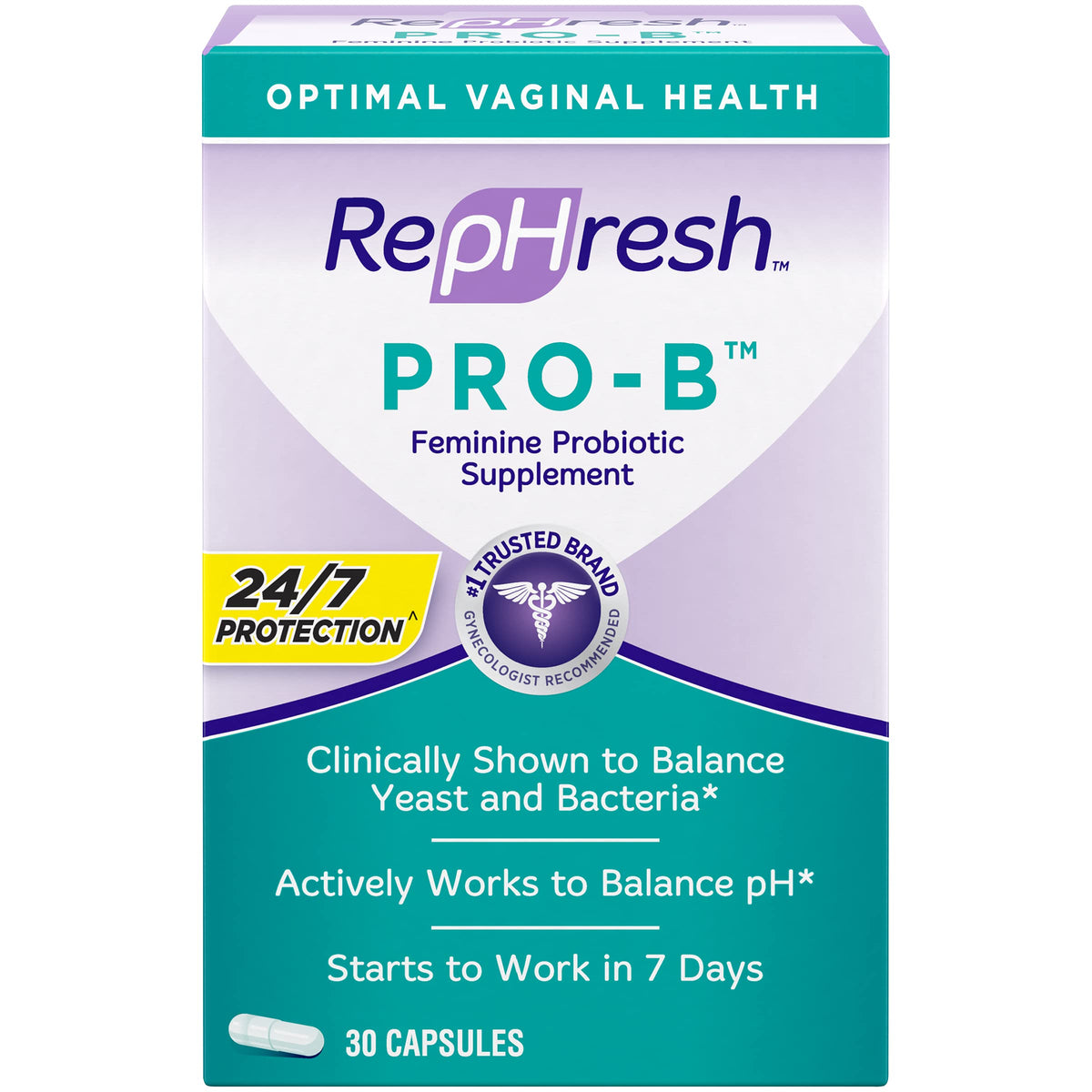 RepHresh Pro-B Probiotic Feminine Supplement