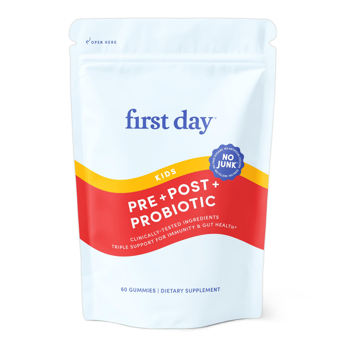 FIRST DAY Probiotic for Teens Ages 13-18, 3-in-1 Gummies, 60ct