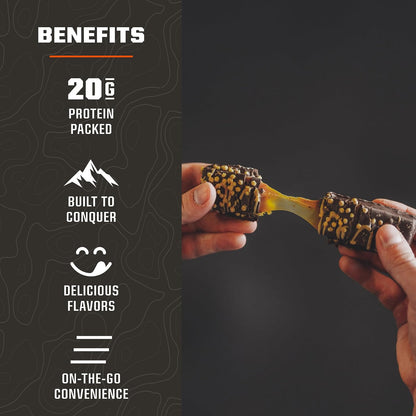 MTN OPS Big Stick High Protein Meat Sticks Buffalo Style & Peanut Butter Bliss Performance Bars Bundle