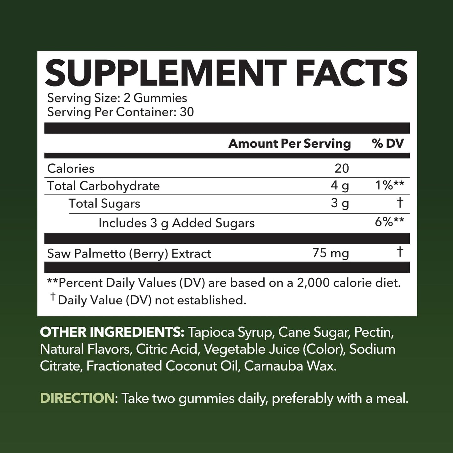Saw Palmetto Gummies for Men, Prostate Health Supplement, 60 Count | DHT Blocker for Men for Hair Health & Male Patterned Balding, Supports Scalp and Prostate Wellness, Raspberry, 30 Day Supply