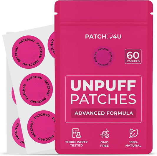 PATCH4U Unpuff Patches with Dandelion & Ginger 60 Count (60 Day Supply)