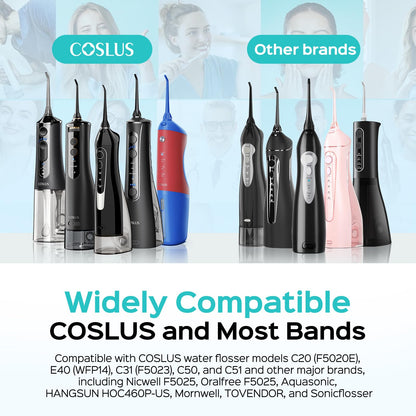 COSLUS Original C20 C50 C51 E40 C31 Flosser Replacement 5 Standard Set