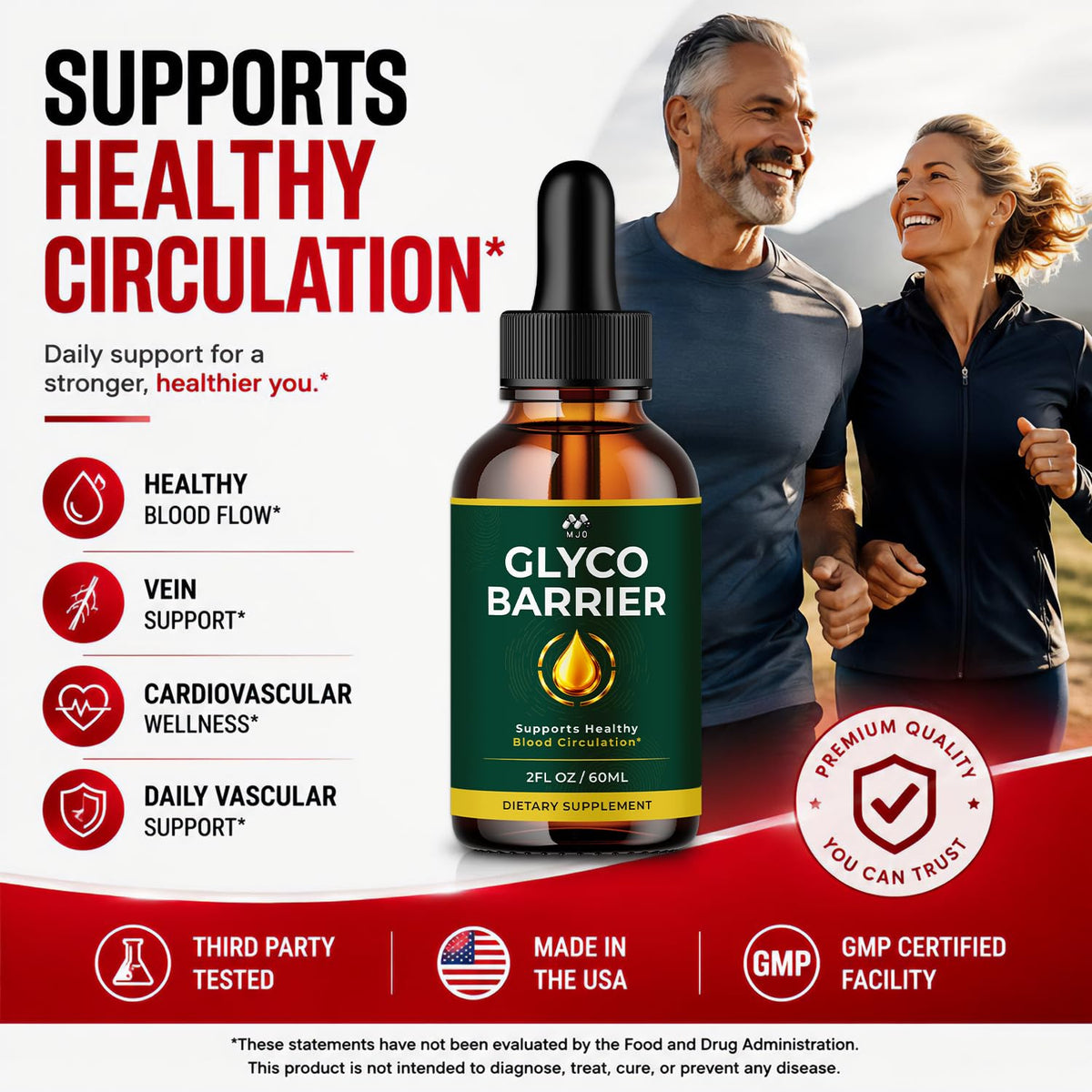 Glyco Barrier Drops, Glyco Barrier Blood Support Supplement , 30 Servings
