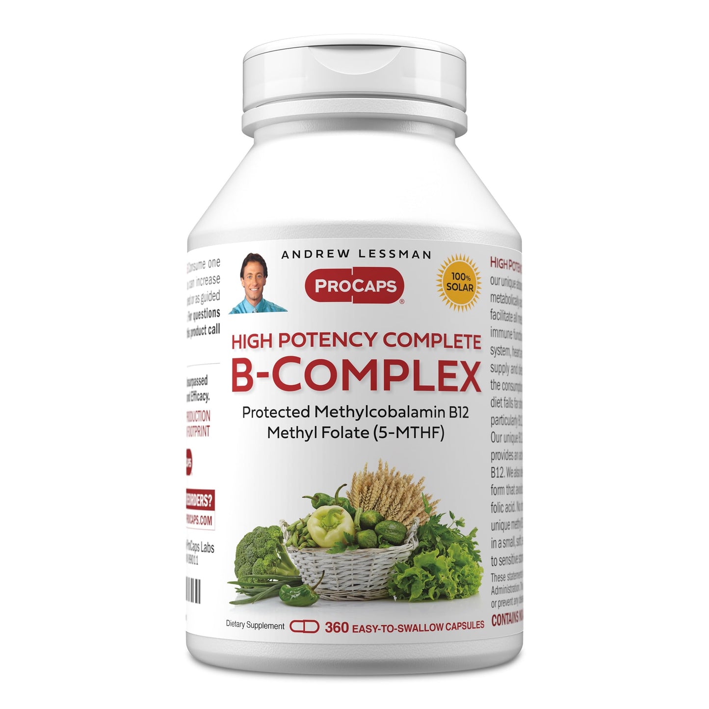 ANDREW LESSMAN ProCaps High Potency Methylated B-Complex 60 Capsules