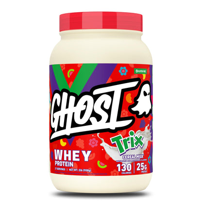 GHOST Whey Protein Powder, Cinnabon - 2LB, 25G of Protein - Cinnamon Roll Flavored Isolate, Concentrate & Hydrolyzed Whey Protein Blend - Post Workout Shakes - Soy & Gluten Free