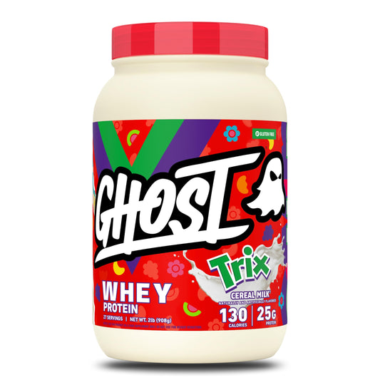 GHOST Whey Protein Powder, Cinnabon - 2LB, 25G of Protein - Cinnamon Roll Flavored Isolate, Concentrate & Hydrolyzed Whey Protein Blend - Post Workout Shakes - Soy & Gluten Free