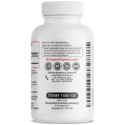 Bronson Beet Root Extra Strength, Non-GMO, 250 Vegetarian Tablets | Gluten-Free, Soy-Free, GMO-Free, Easy To Swallow