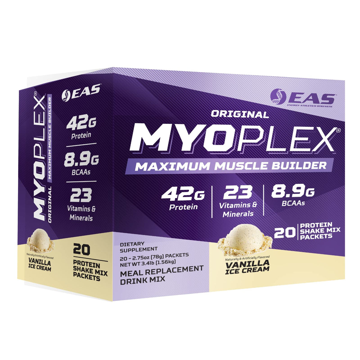 EAS Original Myoplex Maximum Muscle Builder | Meal Replacement Protein Drink Mix 