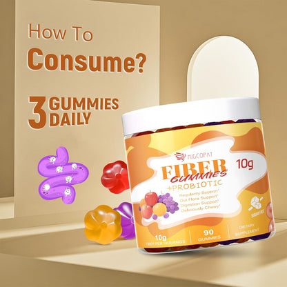 Migcopat (Grape, Apple, Orange) Fiber Gummies+Apple Gummies