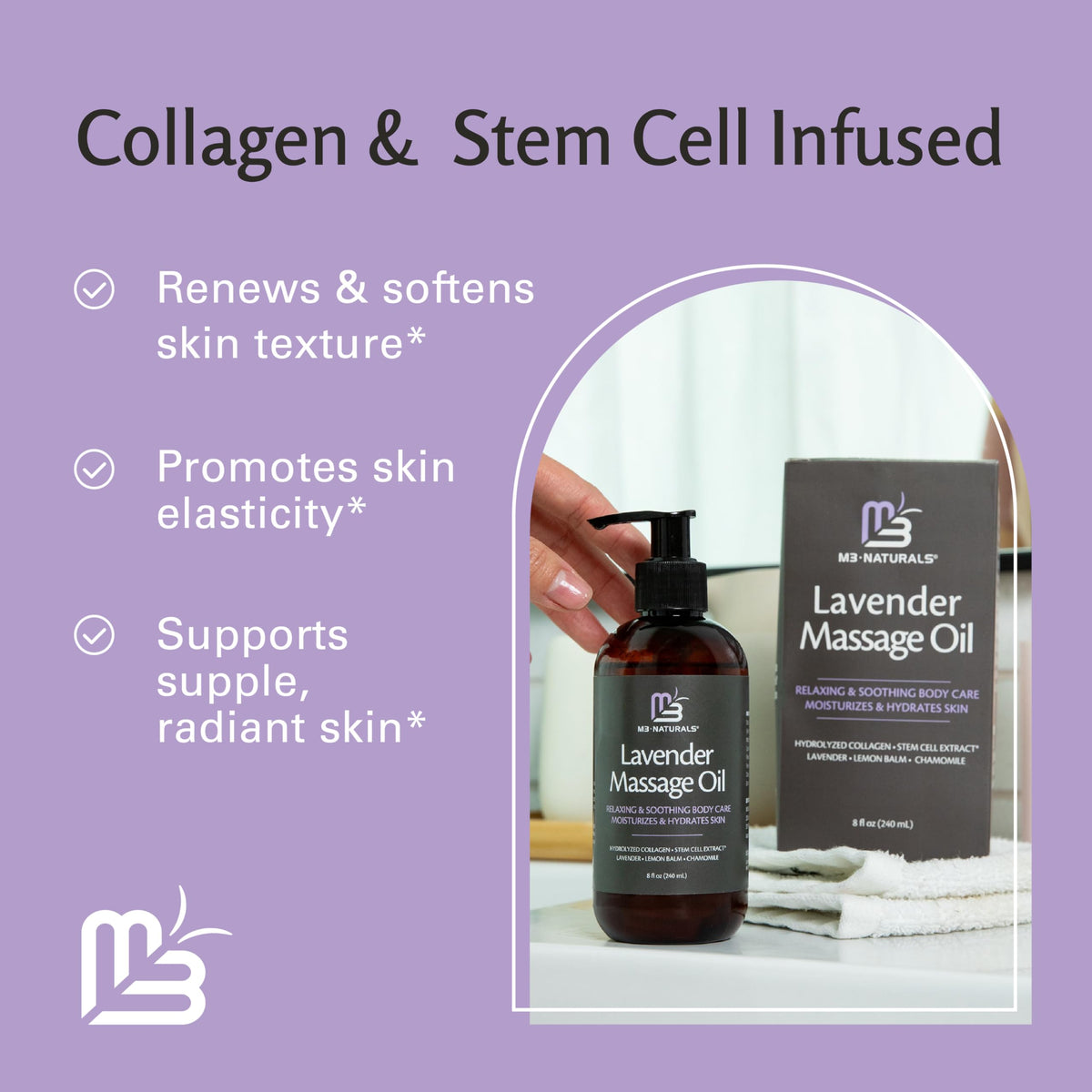 Anti Cellulite Massage Oil for Massage Therapy with Collagen (8 Fl Oz)