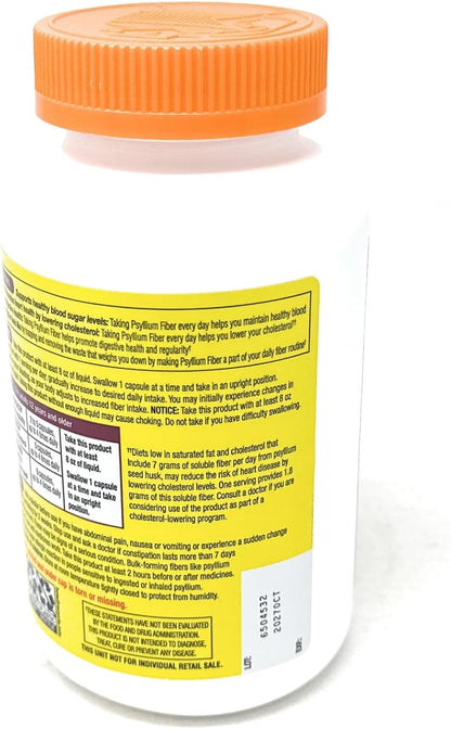 Fiber Capsules Kirkland Therapy for Regularity/Fiber Supplement, 360 capsules - Compare to the Active Ingredient in Metamucil Capsules