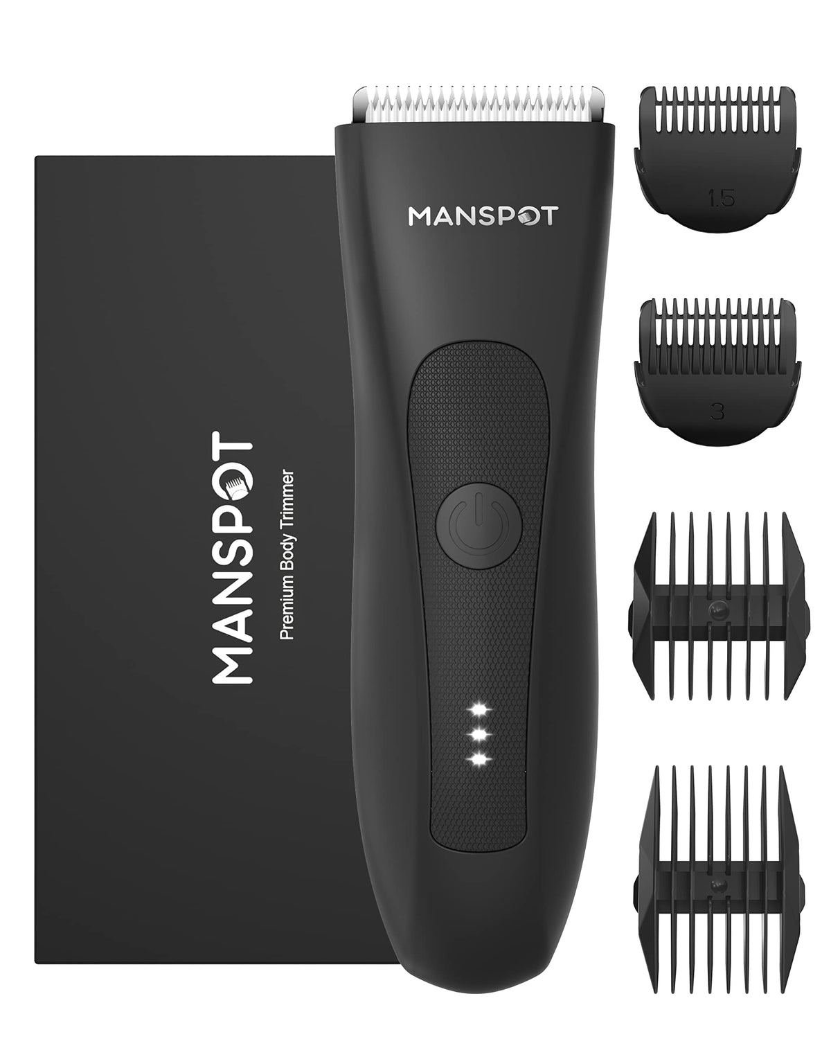MANSPOT Manscape Groin Hair Trimmer for Men, Electric Ball Trimmer/Shaver, Replaceable 