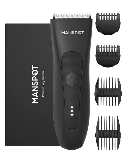 MANSPOT Manscape Groin Hair Trimmer for Men, Electric Ball Trimmer/Shaver, Replaceable 