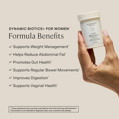 Stonehenge Health Biotics for Women Probiotic 70 Billion CFU, 24 Strains + Prebiotic Fiber, Weight Management, Mood, Digestive, Vaginal & Immune Support, Non-GMO, 30 Delayed-Release Veg Caps (3 Pack)