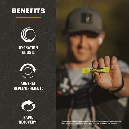 MTN OPS Hydrate Sugar Free Electrolyte Packets, Mango Peach