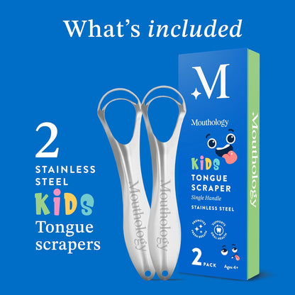 Mouthology Kid's Toothpaste (Strawberry and Watermelon) and Kid's Tongue Scraper