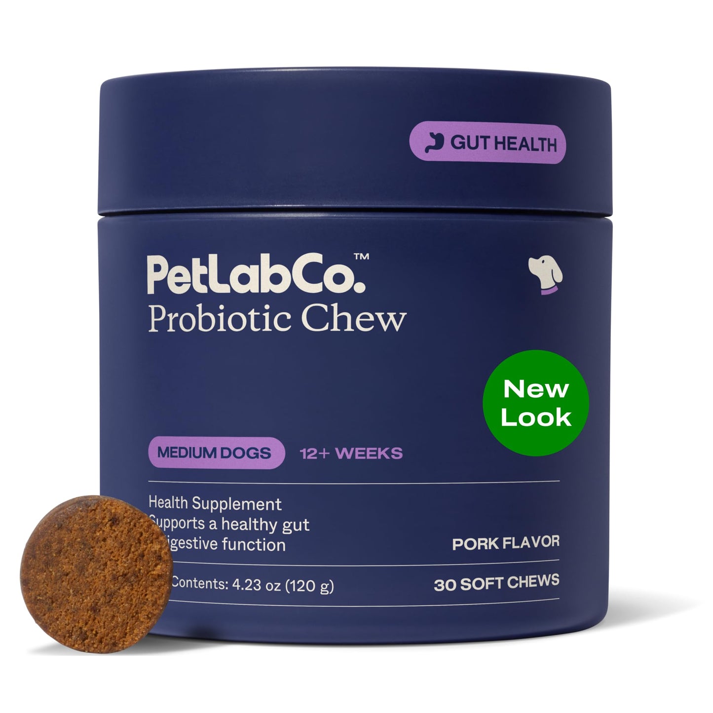 PetLab Co. Probiotic Chews for Dogs, Tailored, Small | Size-specific 8-strain probiotic blend with prebiotics to support digestive health, skin and seasonal allergy support