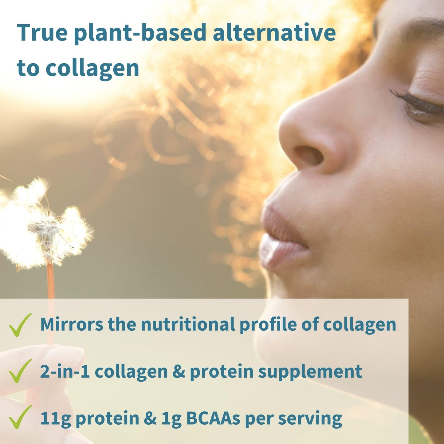 Igennus Advanced Vegan Vanilla Collagen Peptide Powder, Enhanced with Glycine, Proline & Hydroxyproline & Cofactor Vitamin C, Non GMO, Vegetarian Plant Based Collagen Powder Booster, 35 Servings