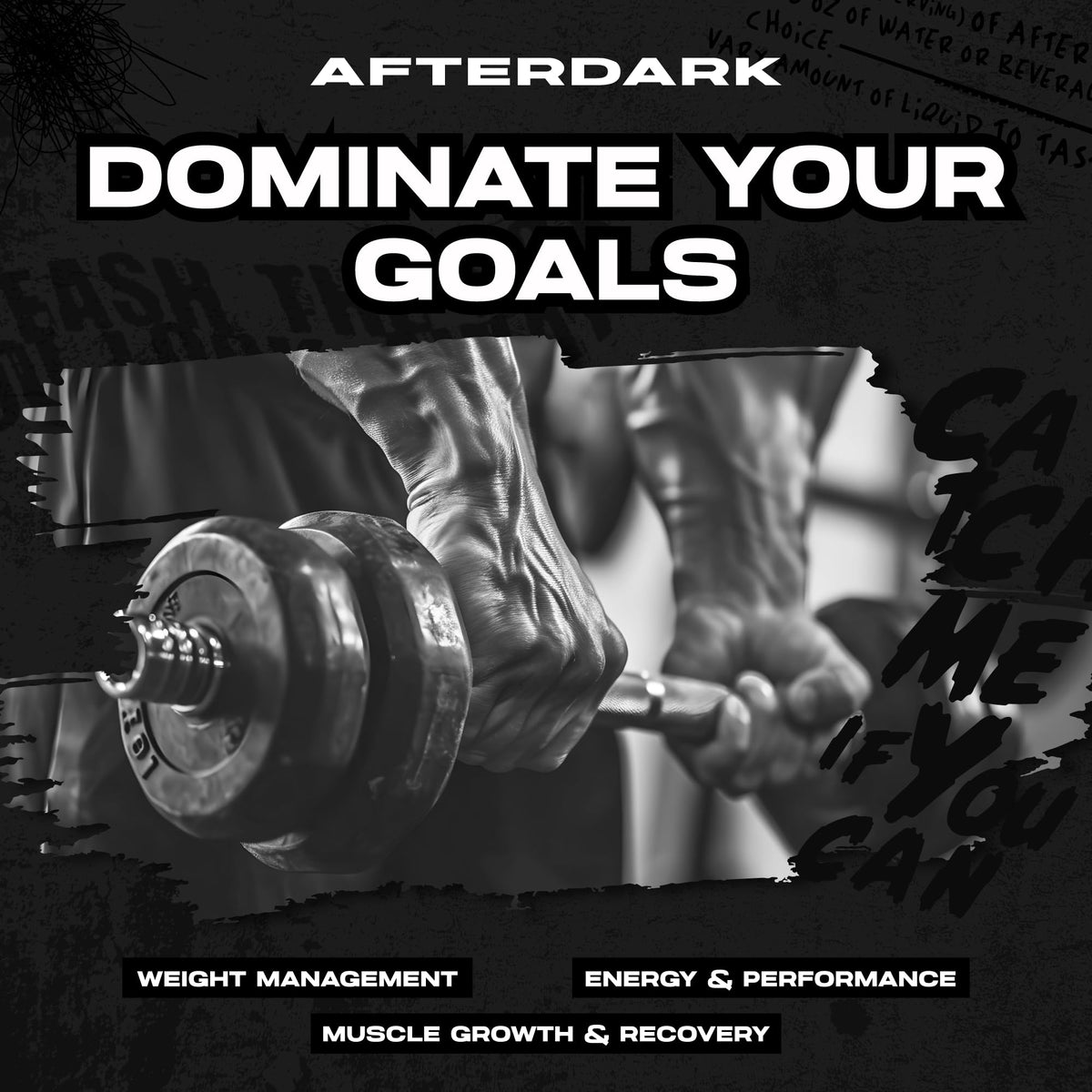 AFTERDARK AfterBites Whey Protein Powder, 25g Protein, 4.5g BCAA’s, Easy Dissolving