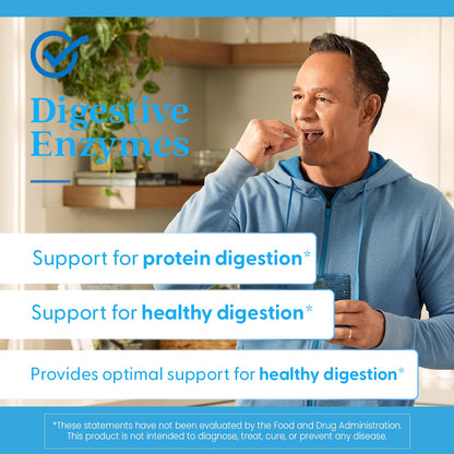 Doctor's Best Digestive Enzymes Supplement for Women & Men - Supports Gut Health, Digestion, & Overall Wellness, Formulated with Amylase, Super Enzyme Blend for Food Break Down, Non GMO - 90 Veg Caps
