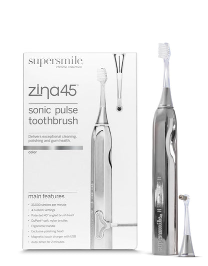 Supersmile Zina45 Sonic Pulse Toothbrush, Rechargeable Electric