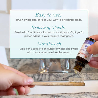 OraWellness Healthy Mouth Blend Organic Tooth Oil, Fluoride Free Rinse