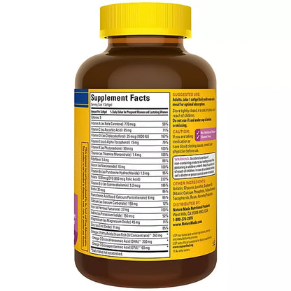 Nature Made Prenatal with Folic Acid + DHA, 200mg Prenatal Vitamin and Mineral Supplement