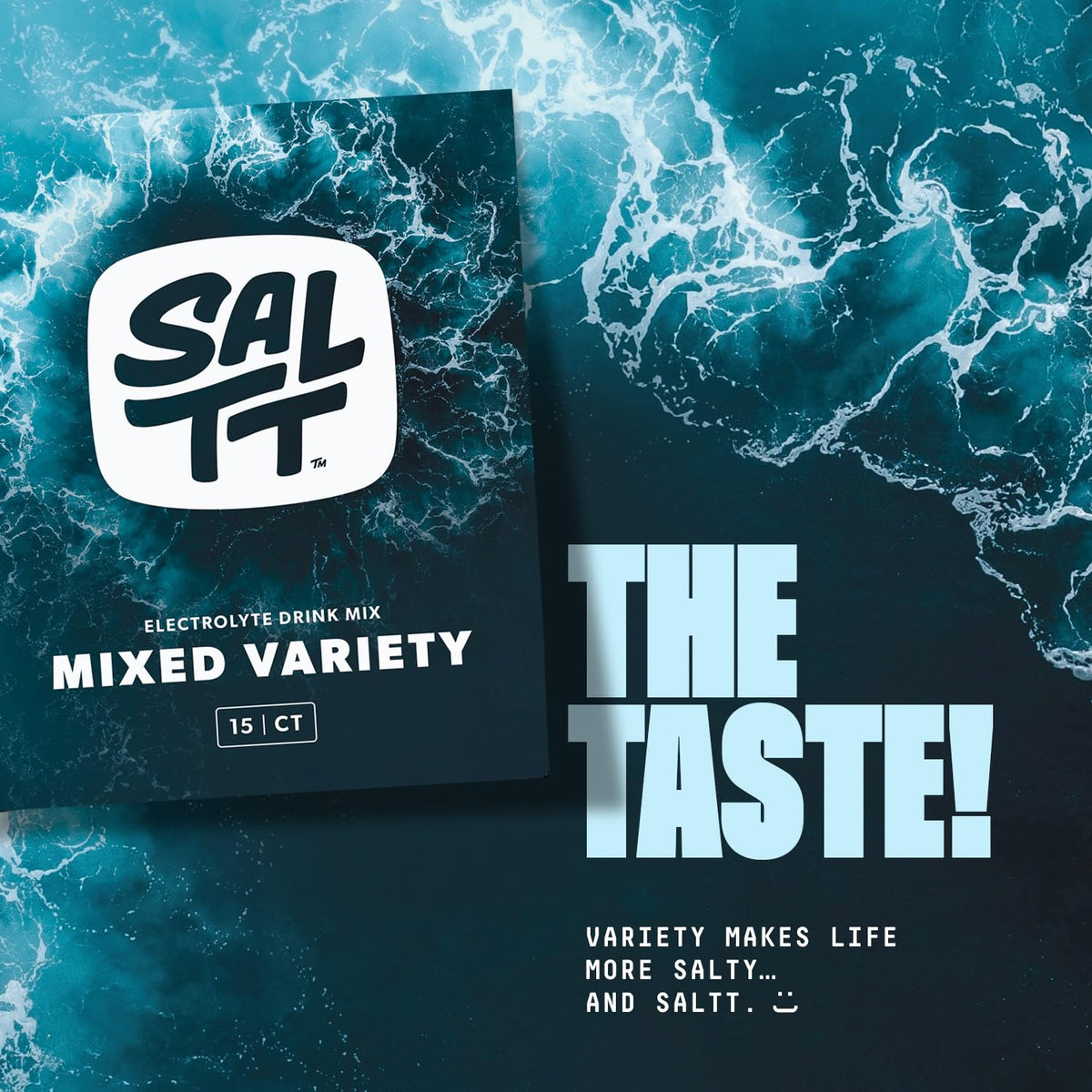 SALTT Electrolyte Packets - Fruit Variety (30 Sticks) - Zero Sugar