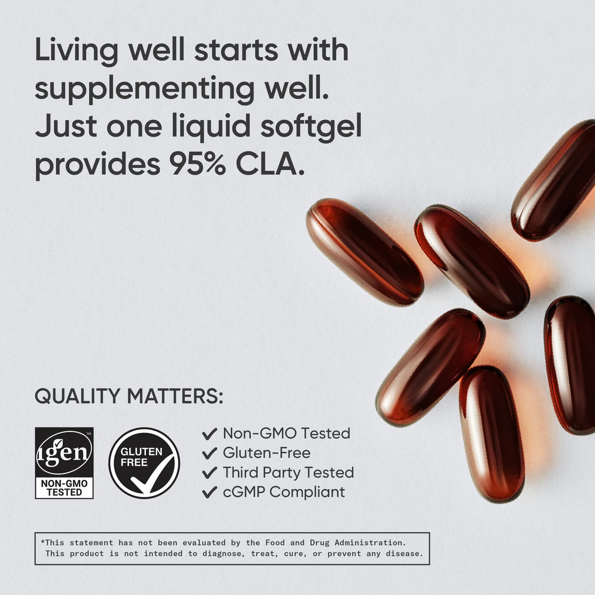 Sports Research CLA - 1250mg with Active Conjugated Linoleic Acid for Men and Women