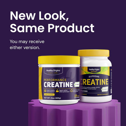 Healthy Origins Creatine Monohydrate Creapure Powder, 600g