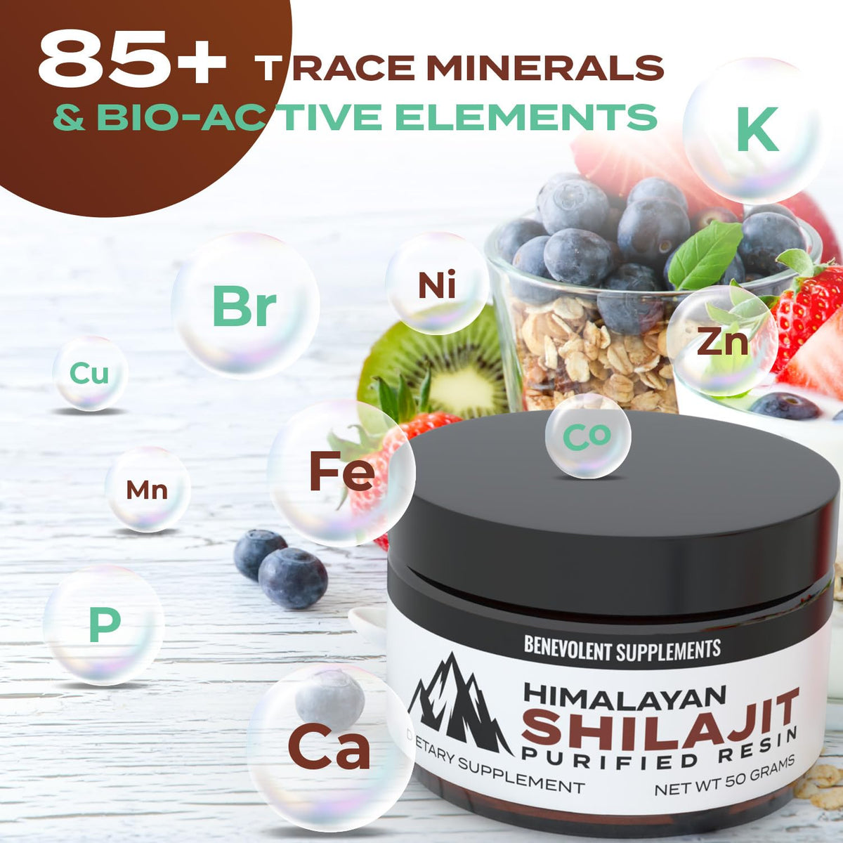 Pure Himalayan Shilajit Resin Supplement | 1500mg + 40% Fulvic Acid (Maximum Potency)