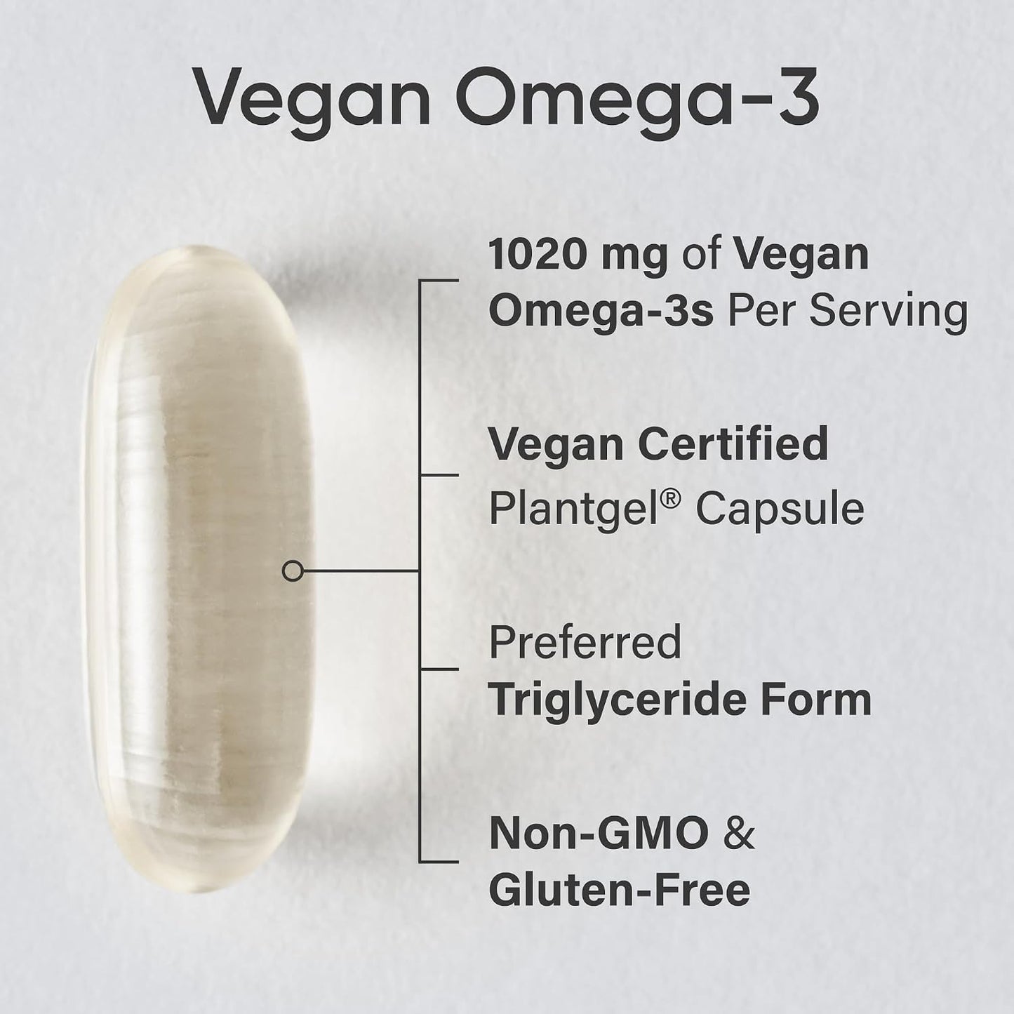 Sports Research Vegan Omega-3 Fish Oil Alternative from Algae Oil - Highest Levels of Vegan DHA & EPA Fatty Acids | Non-GMO Tested & Vegan Certified - 60 Veggie Softgels (Carrageenan Free)