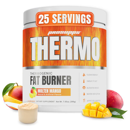 ProSupps Thermogenic Fat Burner Powder, Spicy Rita - Weight Loss & Metabolism Booster Pre Workout Supplement for Women & Men - Supports Appetite Control & Boosts Energy - Gluten-Free - 25 Servings