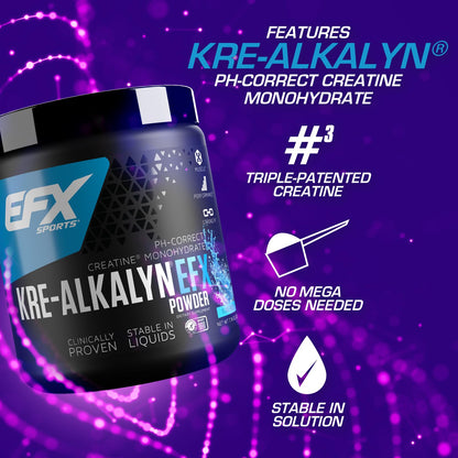 EFX Sports Kre-Alkalyn EFX Powder | pH Correct Creatine Monohydrate Powder Supple