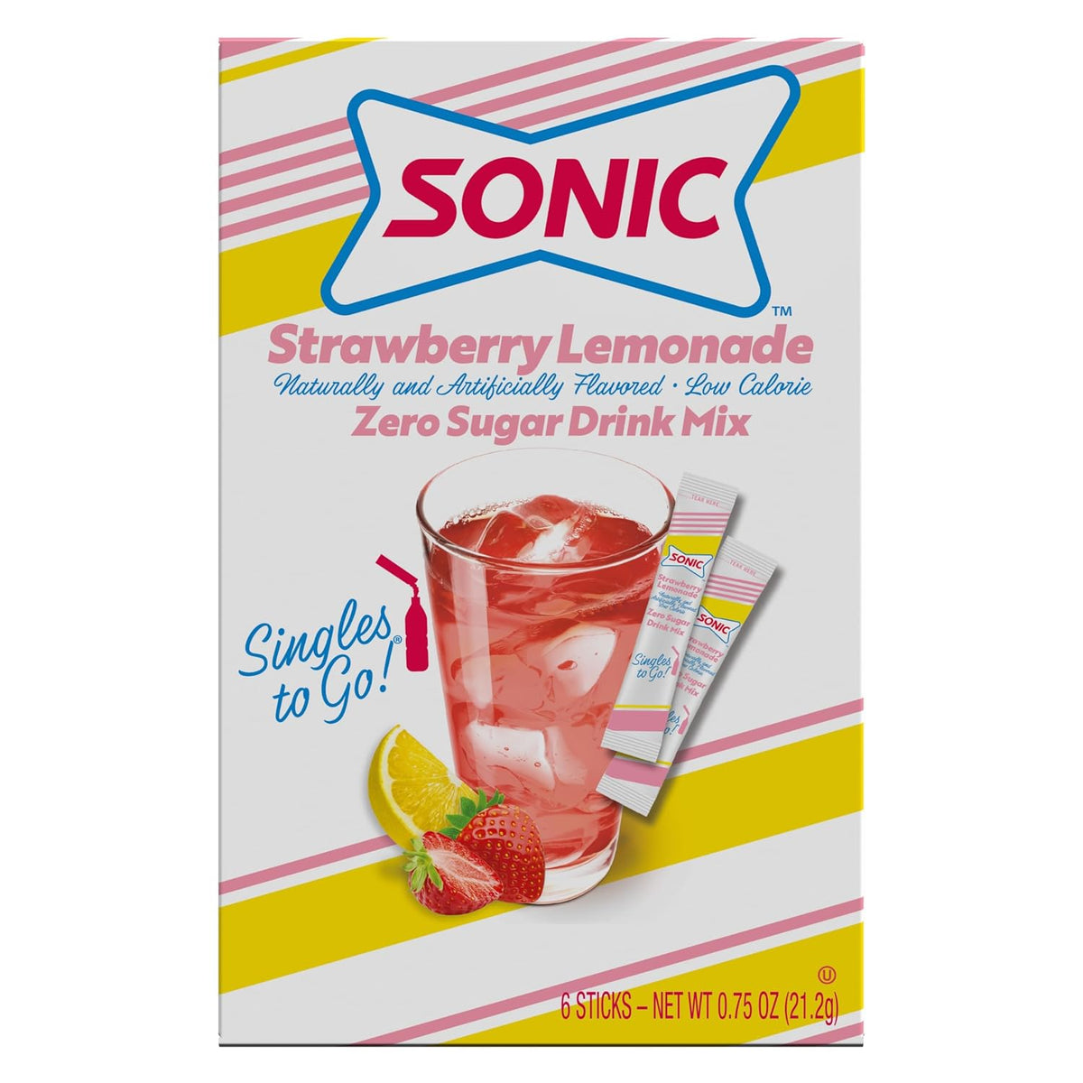 Sonic Singles To Go Sugar Free Drink Mix Variety Pack - 4 Fruity Flavors
