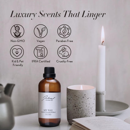 JCLOUD My Way Essential Oil for Diffuser - Hotel Collection Diffuser Oil & Home Luxury Scents – Pure
