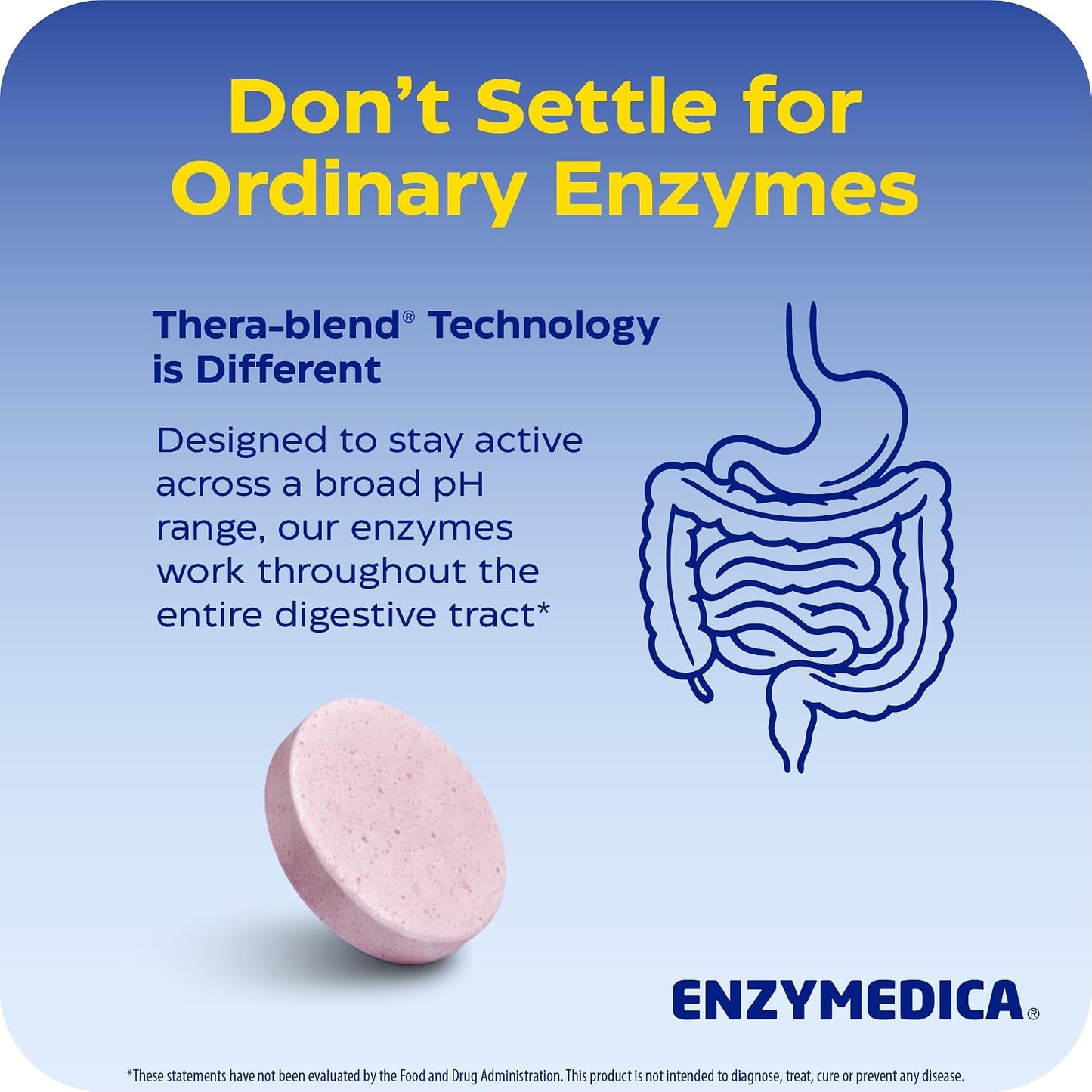 Enzymedica Kids Digest Chewable Digestive Enzyme Supplement - 60 Tablets