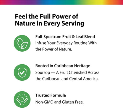 Rainbow Light Graviola Capsules | 60 Count | Full Spectrum Fruit & Leaf Blend (Annona Muricata) | Non-GMO and Gluten Free Herbal Supplement