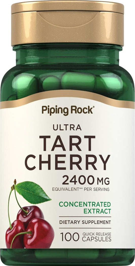 Piping Rock Tart Cherry Capsules | 100 Count | Concentrated Extract | Non-GMO, Gluten Free Supplement