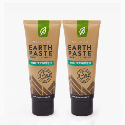 Redmond Earthpaste with Silver - Natural Non-Fluoride Toothpaste, 4 Ounce Tube (Peppermint)