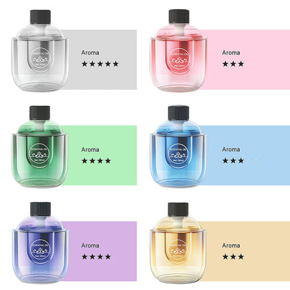 Mini Essential Oil Diffuser, Ultrasonic Mist Air Fresheners for Home with 80 ml Lavender Essential Oils