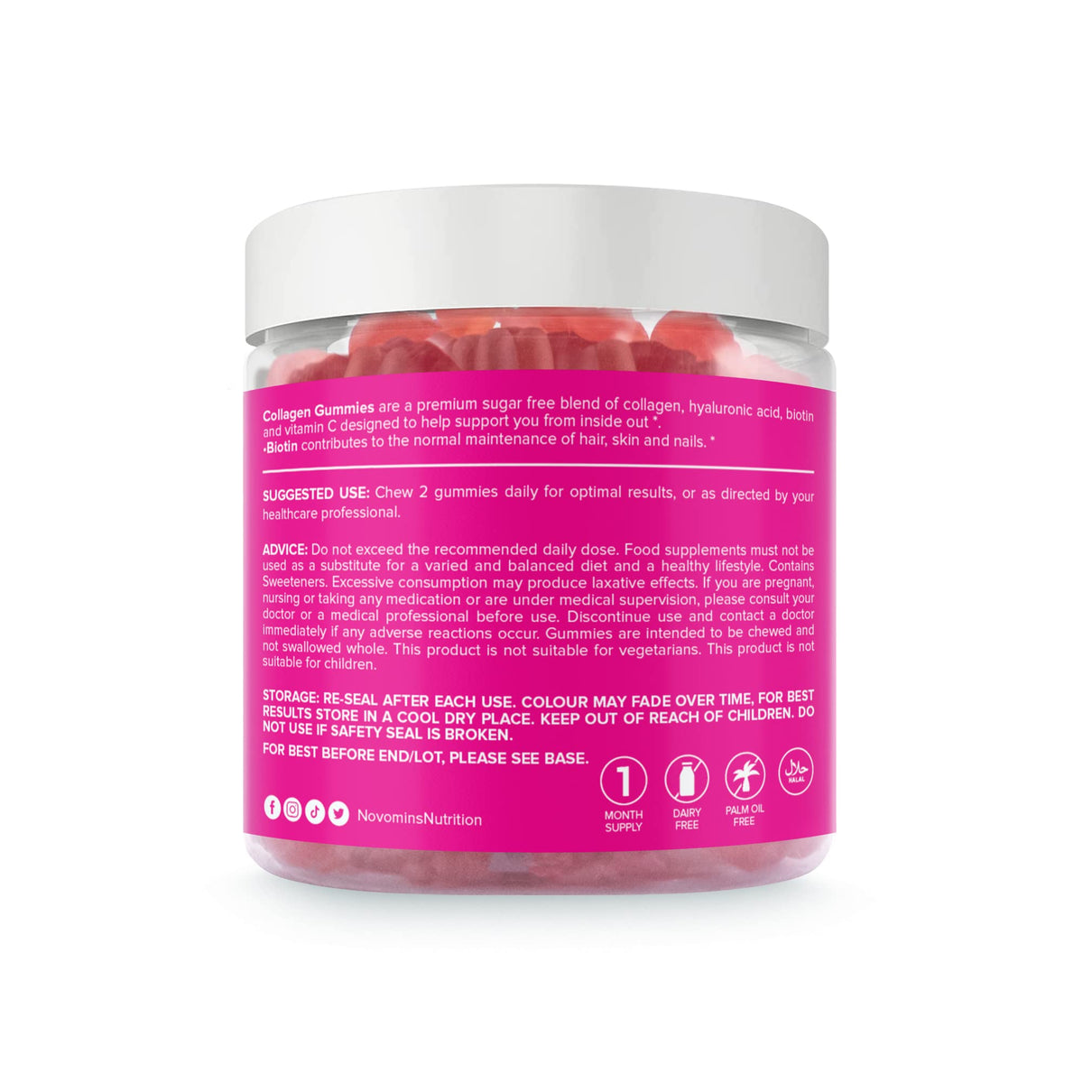 Collagen Gummies - Sugar Free Marine Collagen Gummies - Superior Type 1 Hydrolysed Collagen