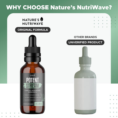PotentStream Drops – Plant Extract Liquid – 1 Month Supply | Liquid drops with plant extracts, original formula | Made in USA | Take by dropper, mixes into water
