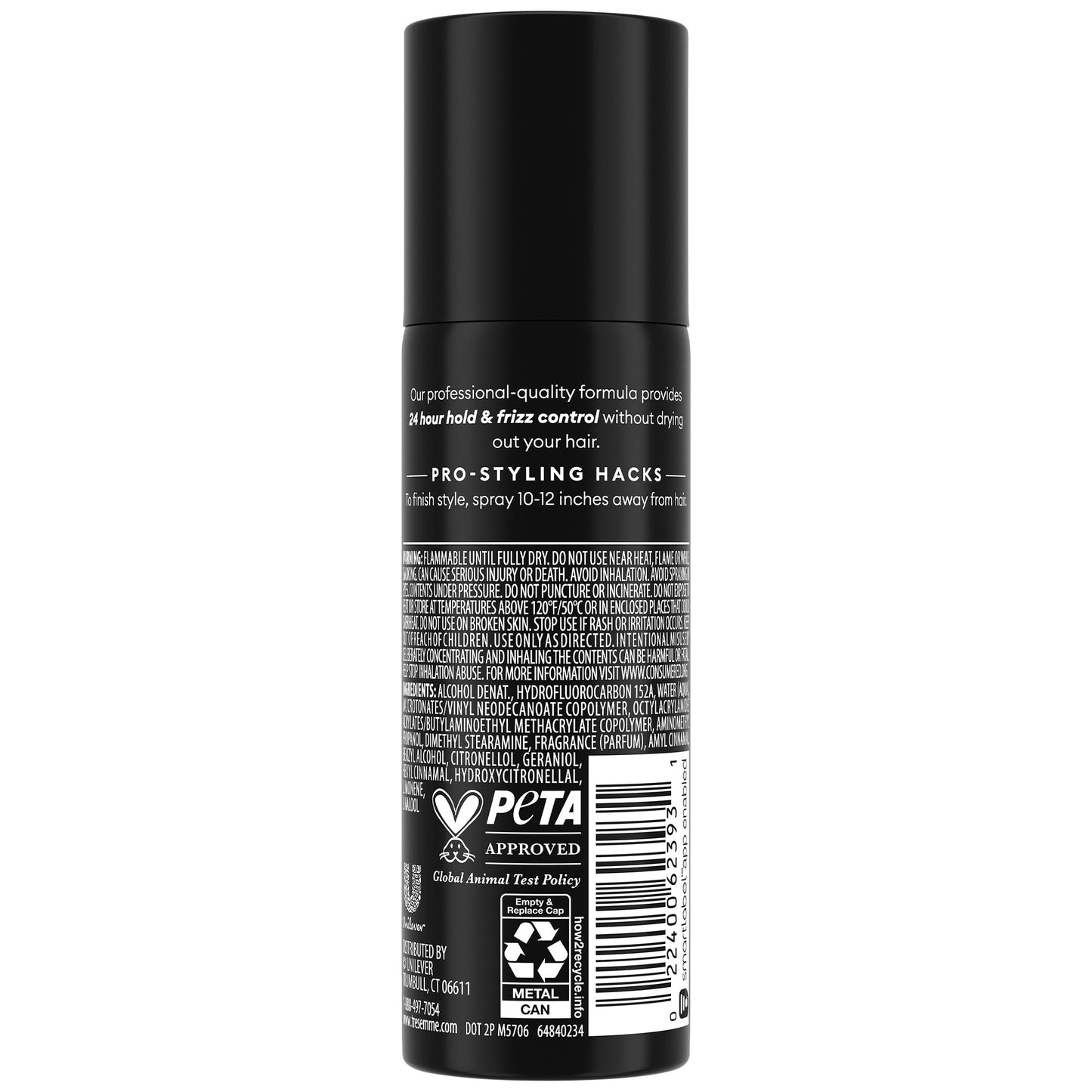 TRESemmé Travel Hairspray, Extra Hold, 12-Pack – Moisturizing Hair Spray, Anti-Humidity, Anti-Frizz Hair Products, 1.5 Oz Ea