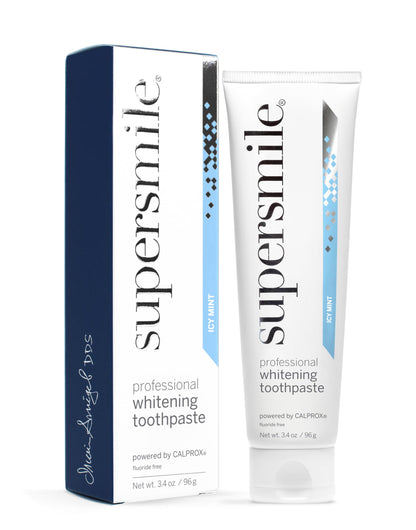 Supersmile Original Mint Whitening Toothpaste, 8 Oz, Whitens 6 Shades