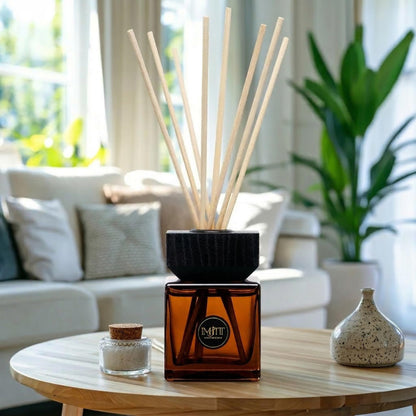 Gulab Jamun by Imjitt - Authentic Thai Botanical Aroma Diffuser with Turkish Rose and White Tea Notes, Featuring Luxury Reed diffusers for Home to Create a Welcoming, Long-Lasting Ambient Scent