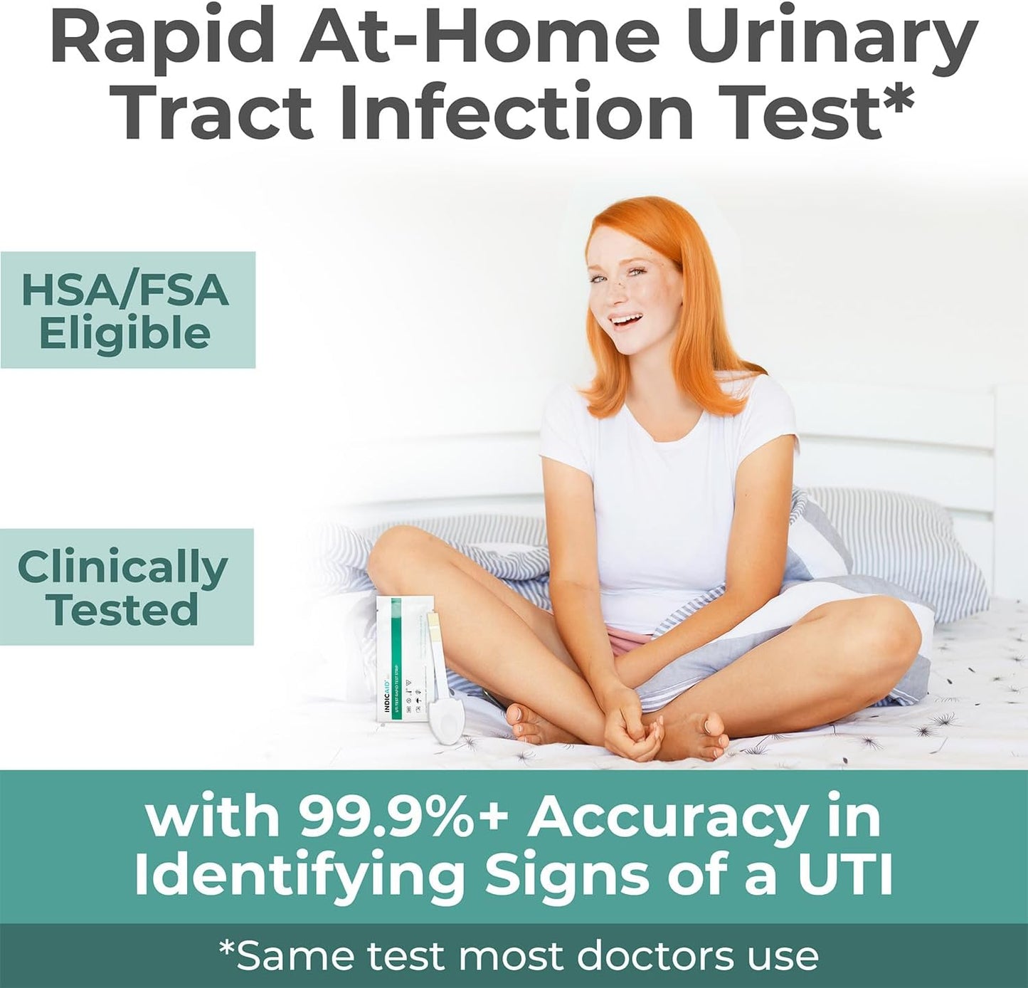 UTI Test Strips for Home Use | Detects 2 Markers of Leukocytes & Nitrites | Accurate Results in 2 Minutes | Urinary Tract Infection Testing Know Why to Guide Your Next Step