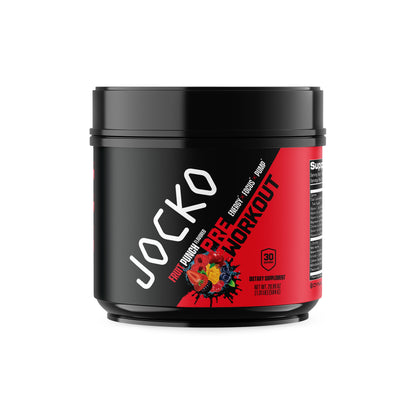 Jocko Fuel Ultimate Pre Workout Powder - Pre-Workout Energy Powder Drink for Men & Women - High Stim Sugar-Free Nootropic Blend to Support Muscle Pump, Energy, & Recovery 200mg Caffeine Blue Raspberry