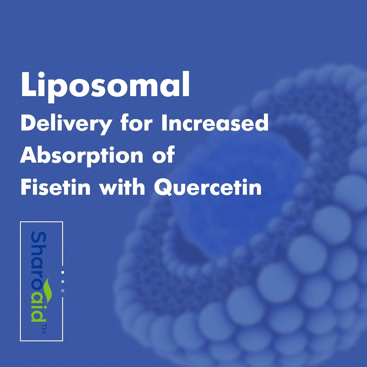 Sharoaid Liposomal Fisetin with Quercetin Supplements 1200 mg per Serving,High Absorpti